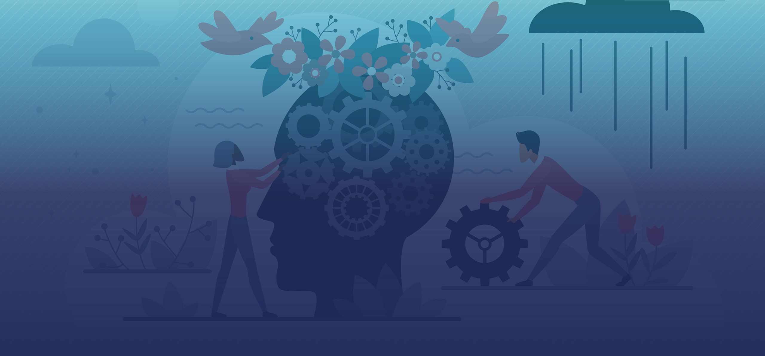 Illustration of learning – Essentials of psychological well‑being webinar